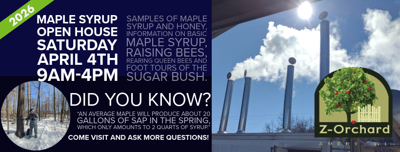 Maple Farm Tour Z-Orchard Amery Wisconsin