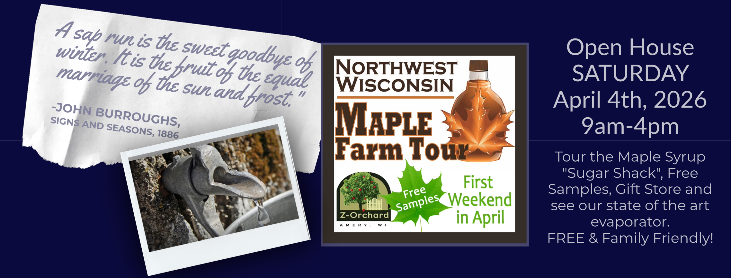 Visit maple syrup shack Wisconsin Free